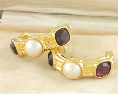 givenchy paris rings antique gold|Givenchy pearl jewelry.